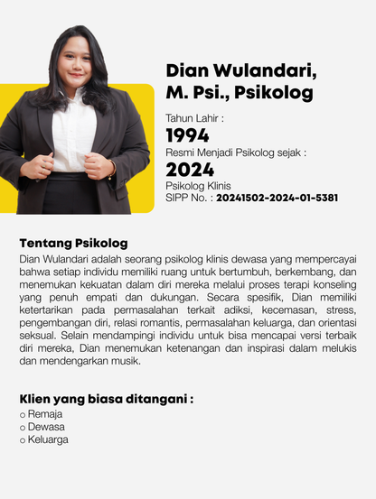 Dian Wulandari, M. Psi., Psikolog